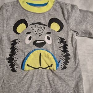 Wonder Nation Light Gray and Yellow Sweatshirt